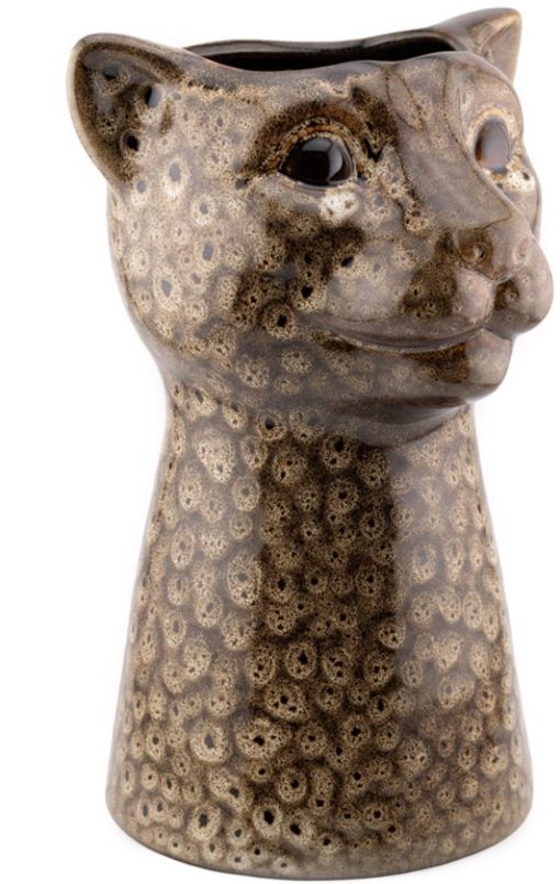 Aardewerk vaas luipaard speckled