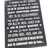 Tekstblok 25x18cm s avonds in het donker antique grey