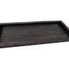 Dienblad 16x39cm black wash