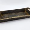 Dienblad 16x8cm black wash