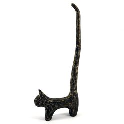 Toiletrolhouder kat 55x23cm Black / Gold