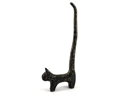 Toiletrolhouder kat 55x23cm Black / Gold