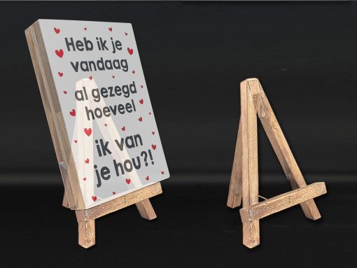 Ezel XL (voor tekst blokken) 25x17cm natural