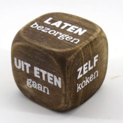 Dobbelsteen zelf koken? 8x8cm naturel