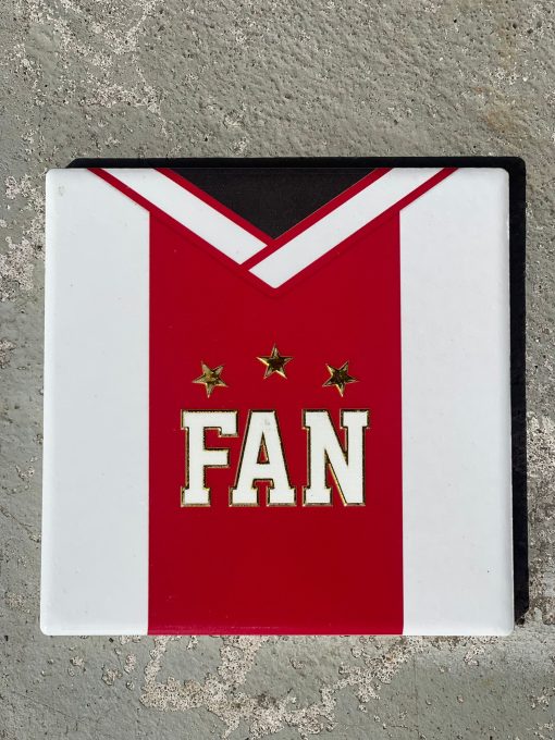 Tegeltje 020 Ajax Fan | Hippe Spreuktegel | Voetbal | Afscheid cadeau| Nieuwe woning cadeau | Housewarming cadeau |Verjaardagscadeau | Birthday |Verjaardag |brievenbuscadeau