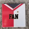 Tegeltje 010 Feyenoord Fan | Hippe Spreuktegel | Voetbal | Afscheid cadeau| Nieuwe woning cadeau | Housewarming cadeau |Verjaardagscadeau | Birthday |Verjaardag |brievenbuscadeau