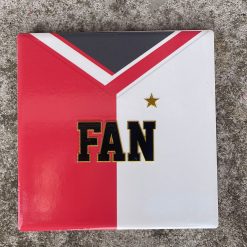 Tegeltje 010 Feyenoord Fan | Hippe Spreuktegel | Voetbal | Afscheid cadeau| Nieuwe woning cadeau | Housewarming cadeau |Verjaardagscadeau | Birthday |Verjaardag |brievenbuscadeau