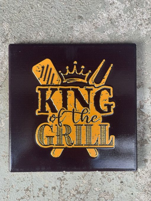 Tegeltje BBQ master | Hippe Spreuktegel | Afscheid cadeau| Nieuwe woning cadeau | Housewarming cadeau |Verjaardagscadeau | Birthday |Verjaardag |brievenbuscadeau