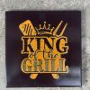 Tegeltje King of the Grill | Hippe Spreuktegel | Afscheid cadeau| Nieuwe woning cadeau | Housewarming cadeau |Verjaardagscadeau | Birthday |Verjaardag |brievenbuscadeau