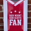 Wandbord Ajax fan 20x30 cm