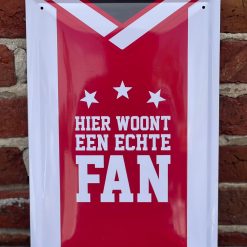 Wandbord Ajax fan 20x30 cm