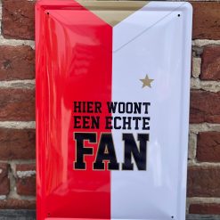 Wandbord 010 Fan Feyenoord 20x30 cm