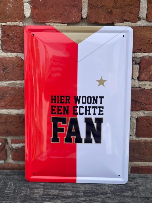 Wandbord 010 Fan Feyenoord 20x30 cm