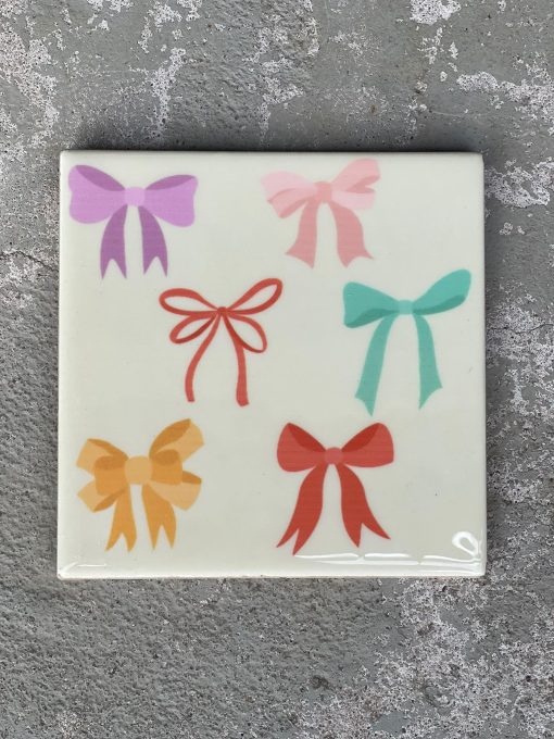 Tegeltje Bows | Hippe Spreuktegel | Afscheid cadeau| Nieuwe woning cadeau | Housewarming cadeau |Verjaardagscadeau | Birthday |Verjaardag |brievenbuscadeau