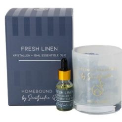 Geur kristal met 15ml essentiële olie 'Fresh linen'