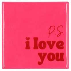 Tegeltje P.S. I love you | Hippe Spreuktegel | Afscheid cadeau| Nieuwe woning cadeau | Housewarming cadeau |Verjaardagscadeau | Birthday |Verjaardag |brievenbuscadeau