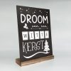 Tekstbord in standaard 30x21cm droom van een witte kerst