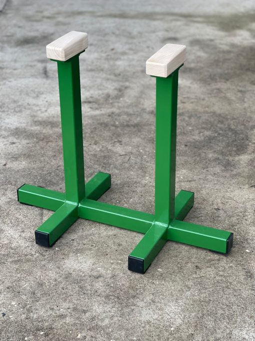 Acro/turn handstand oefen paaltjes dubbele steuntjes Groen donker