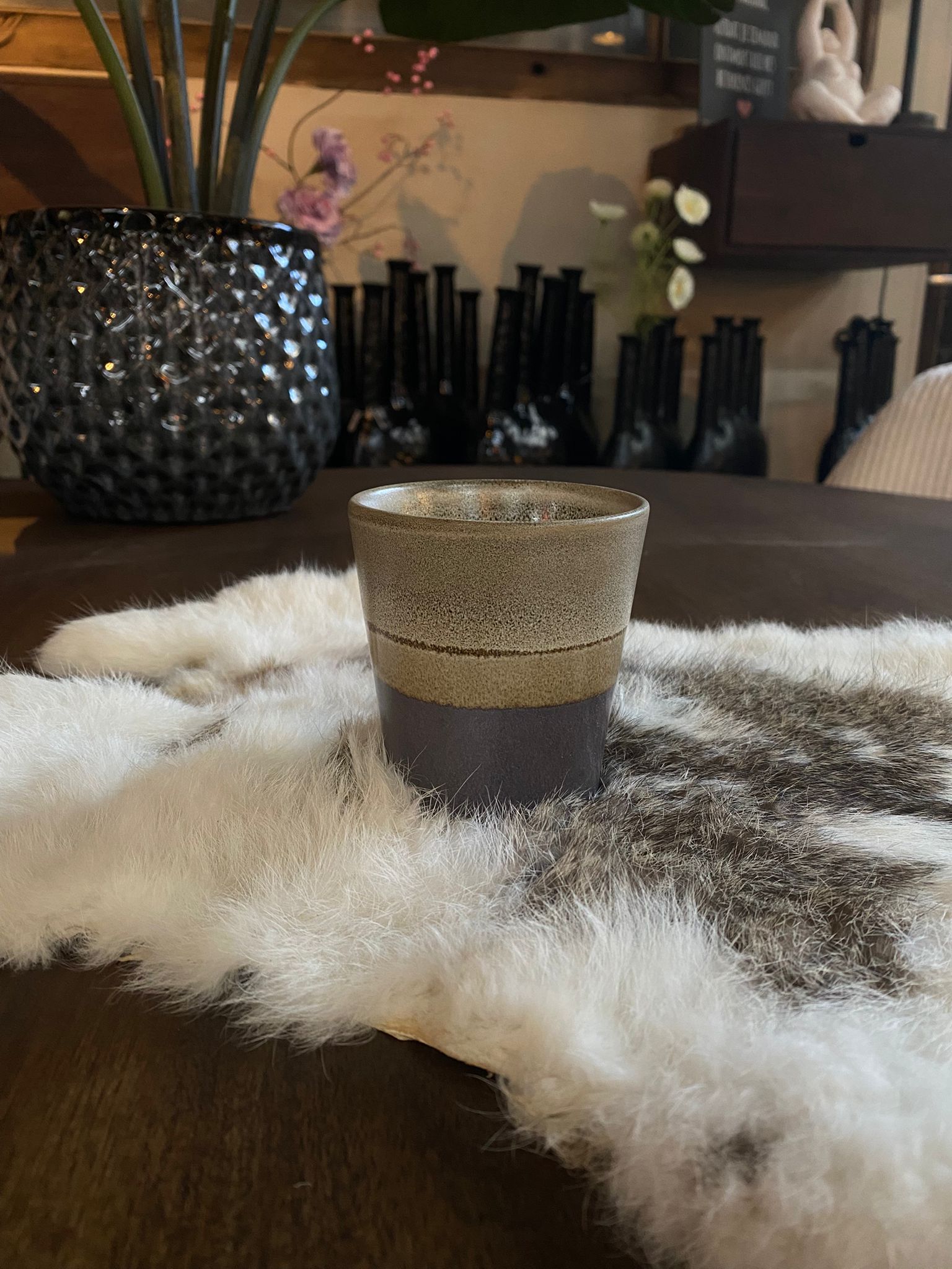 Beker aardewerk groen