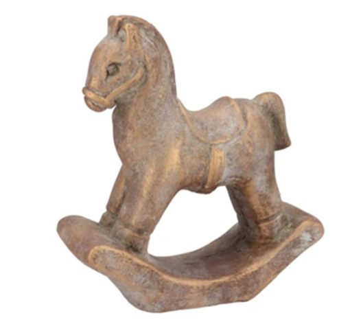 Stenen schommelpaard 16x6x16cm