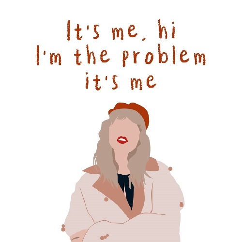 Tegeltje Taylor Swift | Hippe Spreuktegel | Afscheid cadeau| Nieuwe woning cadeau | Housewarming cadeau |Verjaardagscadeau | Birthday |Verjaardag |brievenbuscadeau