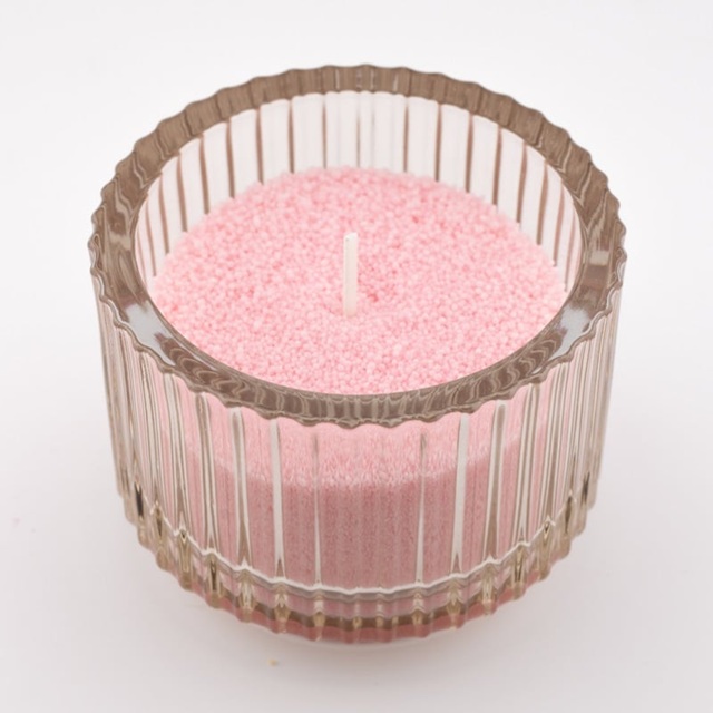 Kaarsenzand korrels zak 250 gr met 8 lonten roze - Afbeelding 3