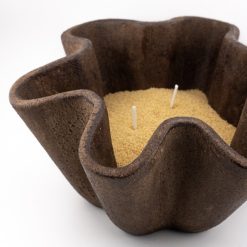 Alternative view of Kaarsenzand korrels zak 250 gr met 8 lonten beige