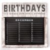 Verjaardagskalender 30x30cm antique white