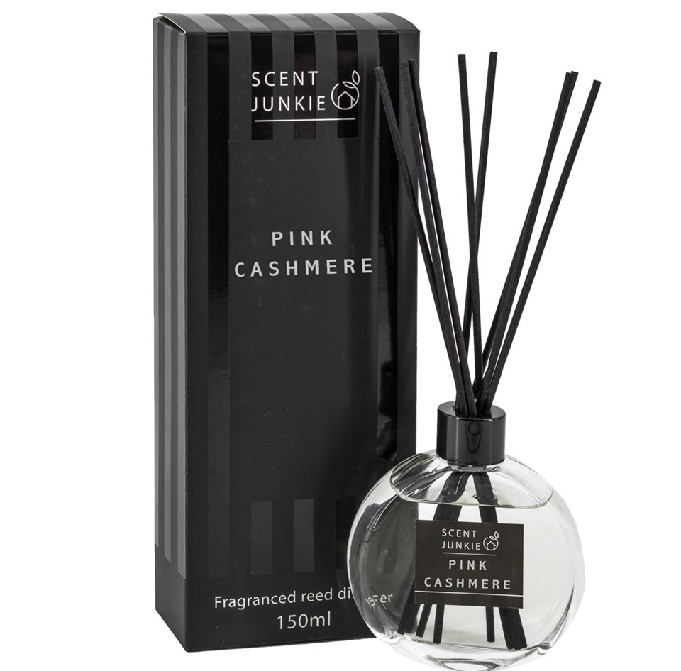 Geurdiffuser met stokjes 150ml Pink Cashmere