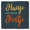 Tegeltje Huisje boompje feestje | Hippe Spreuktegel | Afscheid cadeau| Nieuwe woning cadeau | Housewarming cadeau |Verjaardagscadeau | Birthday |Verjaardag |brievenbuscadeau