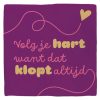 Tegeltje Volg je hart want dat klopt altijd | Hippe Spreuktegel | Afscheid cadeau| Nieuwe woning cadeau | Housewarming cadeau |Verjaardagscadeau | Birthday |Verjaardag |brievenbuscadeau