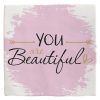 Tegeltje You are beautiful | Hippe Spreuktegel | Afscheid cadeau| Nieuwe woning cadeau | Housewarming cadeau |Verjaardagscadeau | Birthday |Verjaardag |brievenbuscadeau