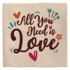 Tegeltje All you need is love | Hippe Spreuktegel | Afscheid cadeau| Nieuwe woning cadeau | Housewarming cadeau |Verjaardagscadeau | Birthday |Verjaardag |brievenbuscadeau
