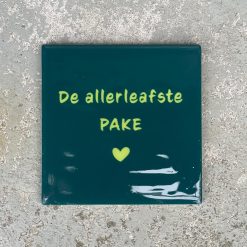 Tegeltje Leafste mem (Fries) | Hippe Spreuktegel | Afscheid cadeau| Nieuwe woning cadeau | Housewarming cadeau |Verjaardagscadeau | Birthday |Verjaardag |brievenbuscadeau