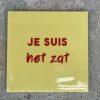 Tegeltje Je suis het zat | Hippe Spreuktegel | Afscheid cadeau| Nieuwe woning cadeau | Housewarming cadeau |Verjaardagscadeau | Birthday |Verjaardag |brievenbuscadeau