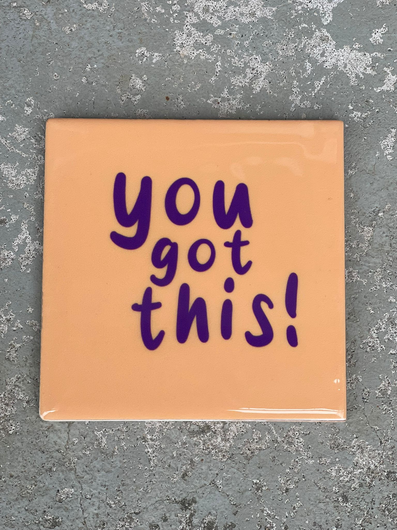 Tegeltje You got this | Hippe Spreuktegel | Afscheid cadeau| Nieuwe woning cadeau | Housewarming cadeau |Verjaardagscadeau | Birthday |Verjaardag |brievenbuscadeau