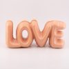 Decoratie letters LOVE roze 20x6,5x9cm