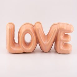Decoratie letters LOVE roze 20x6,5x9cm