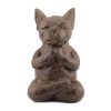 Aardewerk ornament pawsana l 12,5x12x20cm
