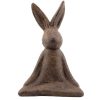 Aardewerk ornament zen konijn 15x6x15,5cm