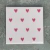 Tegeltje Hearts | Hippe Spreuktegel | Afscheid cadeau| Nieuwe woning cadeau | Housewarming cadeau |Verjaardagscadeau | Birthday |Verjaardag |brievenbuscadeau